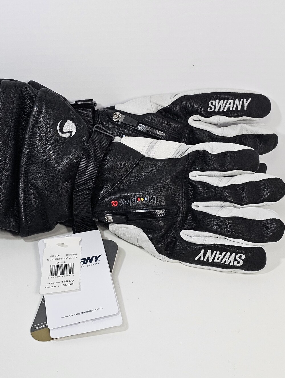 SWANY X-Calibur Glove 2.3 Ski Gloves BBlack-and-white Size Small Men's